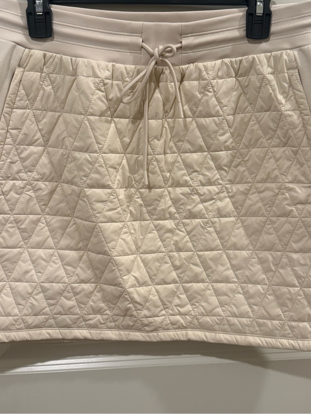 Athleta Solstice Skirt Quilted Chantilly Cream Size 14 - Picture 7 of 10